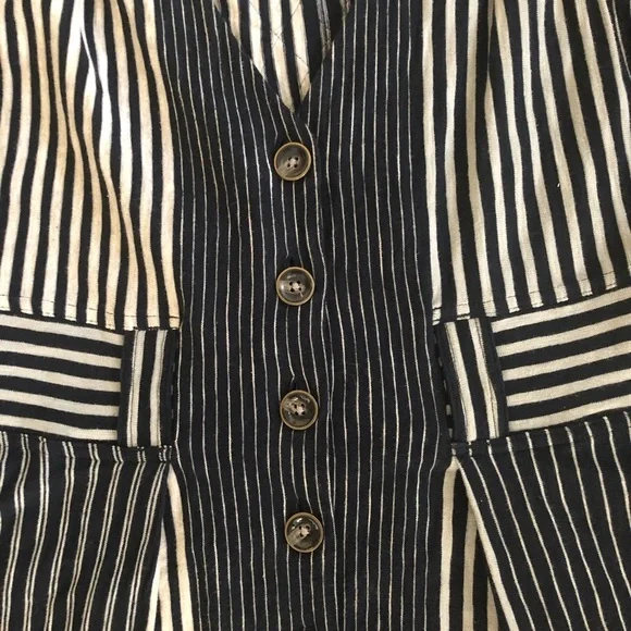 Marc by Marc Jacobs Normandy Blue Stripe Dress Size Small - Picture 11 of 14